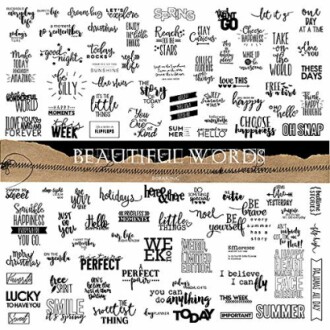 Doraking Vintage Nice Words Stickers