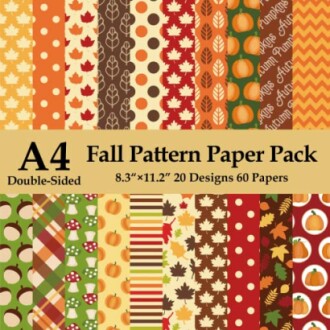 60 sheets Fall Pattern Paper Pack