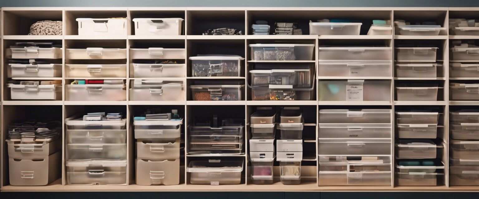 Organized scrapbooking storage