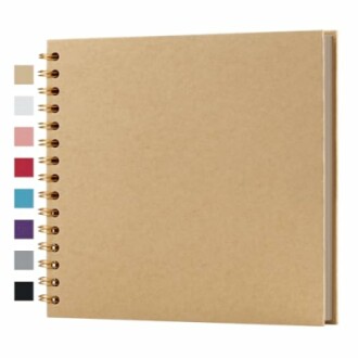 potricher 8x8 Inch DIY Scrapbook Album