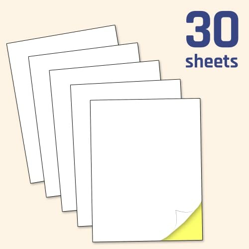 Illustration of a stack of 30 sheets of paper.