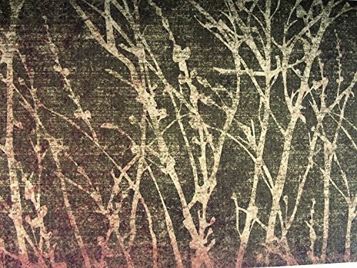 Abstract design of branches on a textured surface