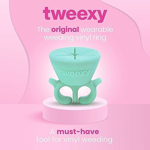 Tweexy wearable vinyl weeding ring in mint color